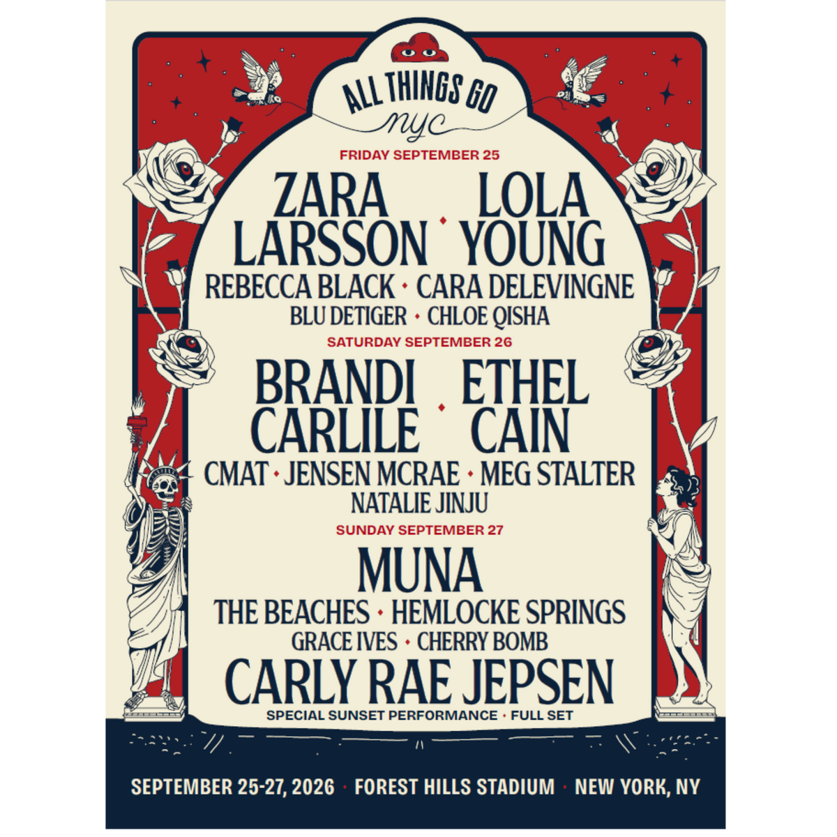 NYC 2026 Lineup Poster