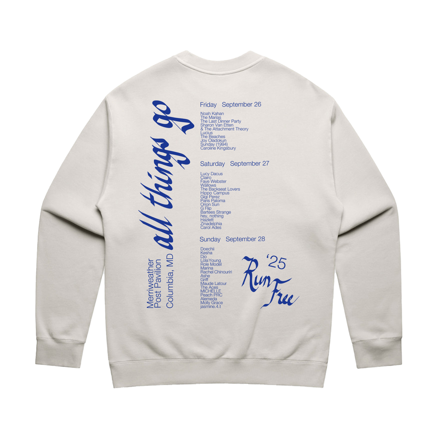 Run Free DC Lineup Crewneck